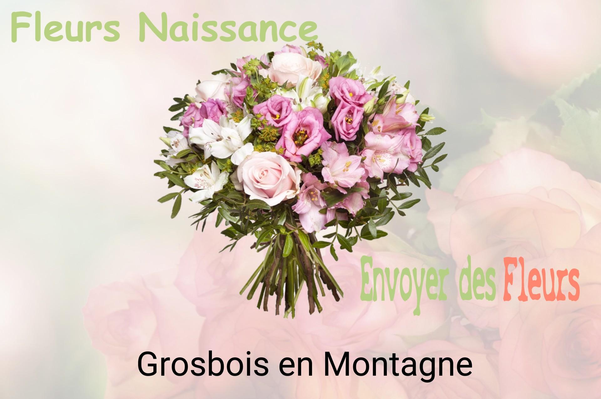 Bouquet de fleurs de naissance livré à Grosbois-en-Montagne