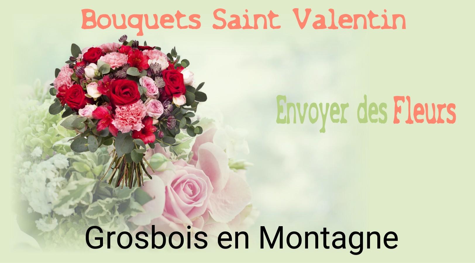 Roses de Saint-Valentin livrées à Grosbois-en-Montagne
